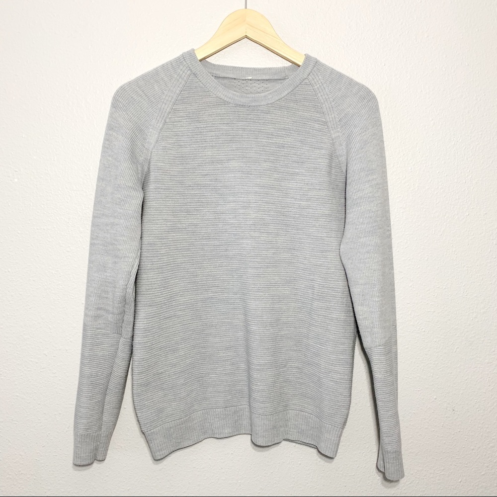 Lululemon Knit Grey Comfy Sweater Medium